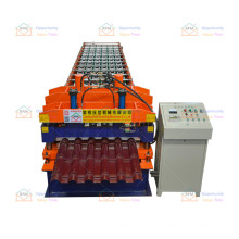 High performance certified glazed tile roll forming machine steel tile making machinery for best price